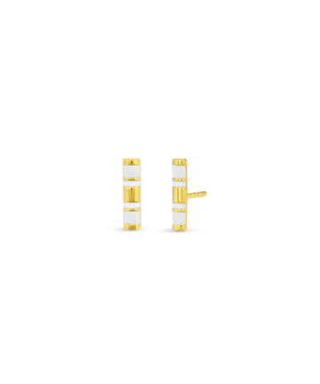 Half Round Enamel Bar Stud