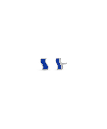 Small Enamel Ric Rac Stud