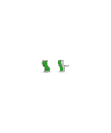 Small Enamel Ric Rac Stud