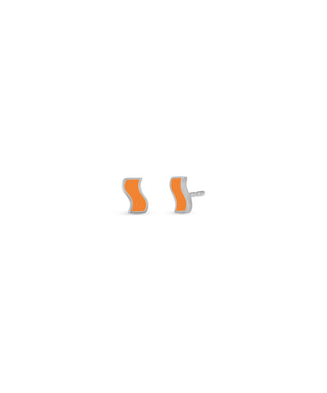 Small Enamel Ric Rac Stud