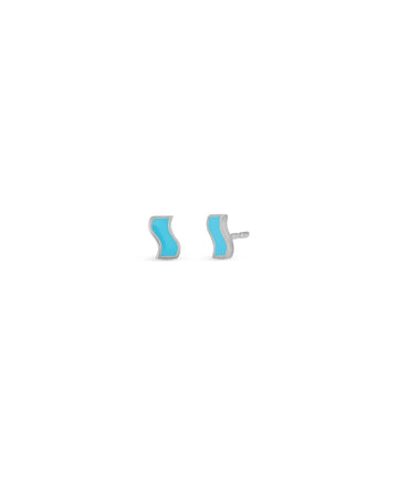 Small Enamel Ric Rac Stud