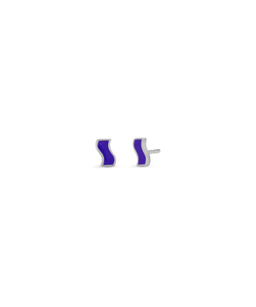 Small Enamel Ric Rac Stud