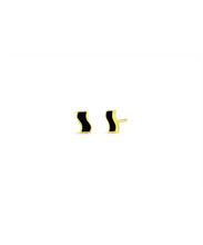 Small Enamel Ric Rac Stud