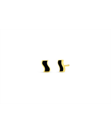 Small Enamel Ric Rac Stud