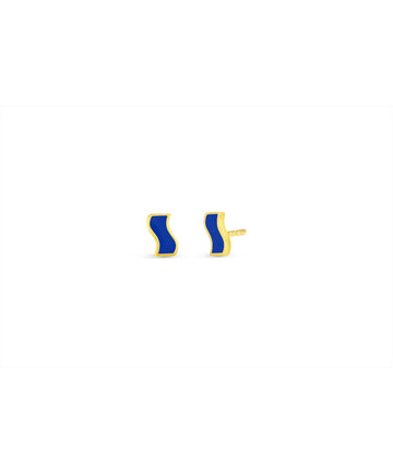 Small Enamel Ric Rac Stud