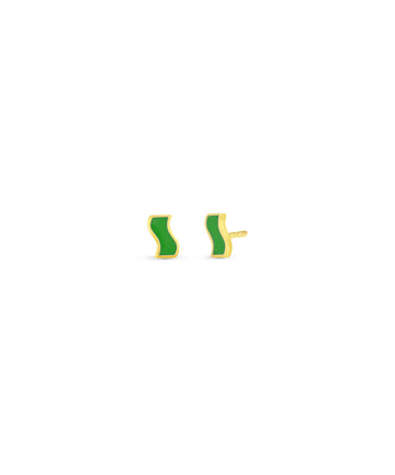 Small Enamel Ric Rac Stud