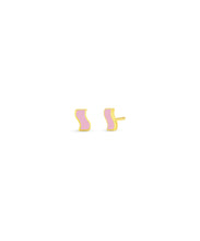 Small Enamel Ric Rac Stud