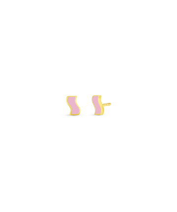 Small Enamel Ric Rac Stud