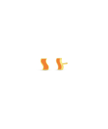 Small Enamel Ric Rac Stud