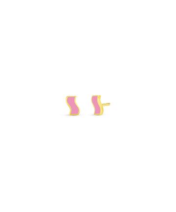 Small Enamel Ric Rac Stud