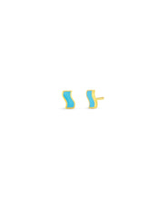 Small Enamel Ric Rac Stud