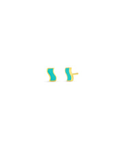 Small Enamel Ric Rac Stud