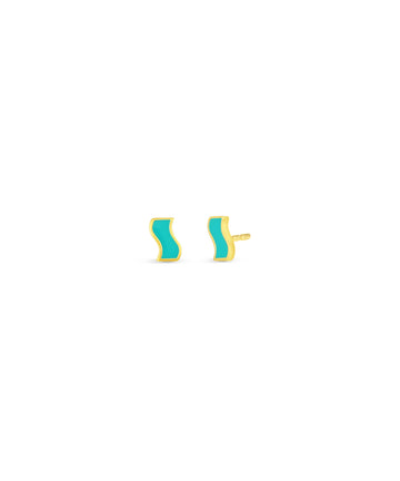 Small Enamel Ric Rac Stud