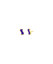 Small Enamel Ric Rac Stud