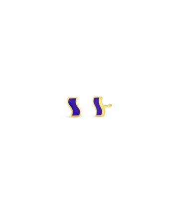 Small Enamel Ric Rac Stud
