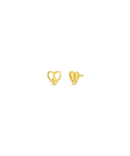 Peace Heart Stud