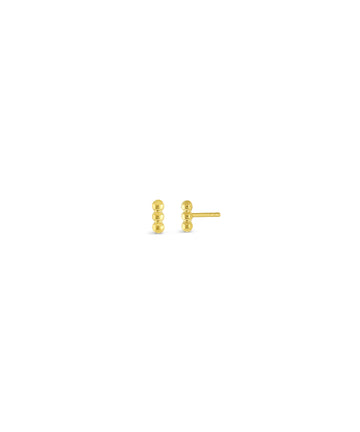 Triple Beaded Stud