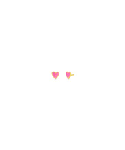 Mini Enamel Heart Stud