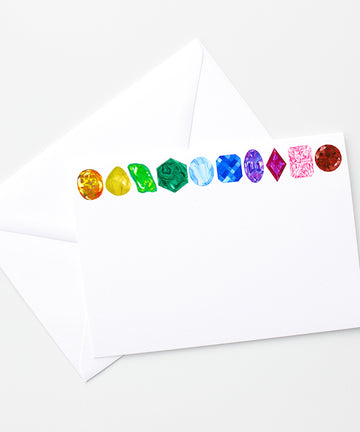 Rainbow Gemstone Stationery