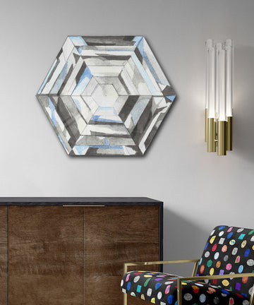 Hexagonal Diamond on Acrylic