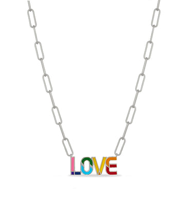 LOVE Enamel Necklace