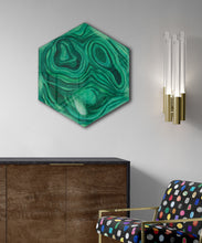 Malachite on Acrylic