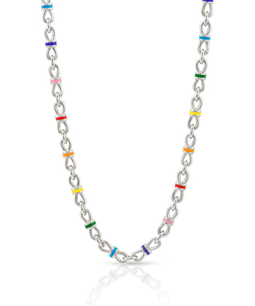 Figure 8 Enamel Chain Necklace