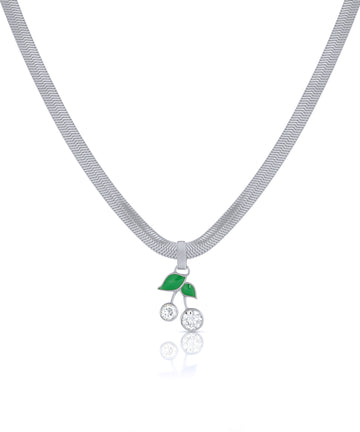 Zirconia Cherry Necklace