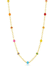 Beaded Enamel Layering Chain