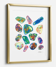 Opal Layout Watercolor Rendering printed on Paper