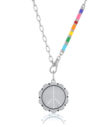 Zirconia & Enamel Peace Charm