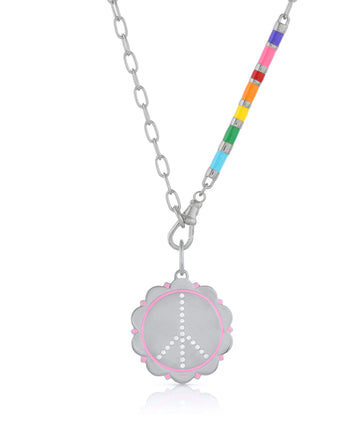 Zirconia & Enamel Peace Charm