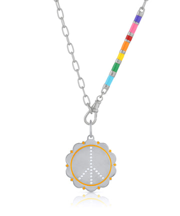 Zirconia & Enamel Peace Charm