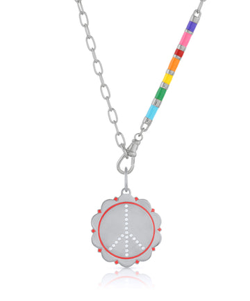 Zirconia & Enamel Peace Charm