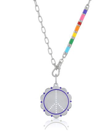 Zirconia & Enamel Peace Charm