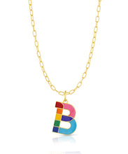 Large Enamel Initial Charm