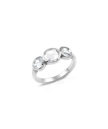 Topaz Three Stone Ring