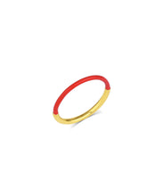 Rounded Half Enamel Band