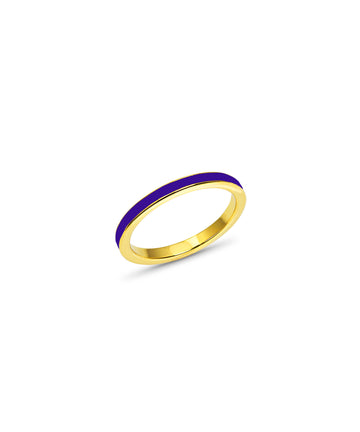 Straight Line Enamel Band