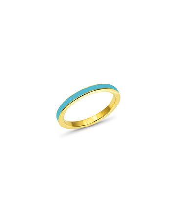 Straight Line Enamel Band