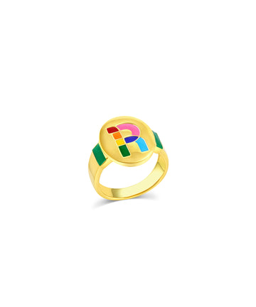 Initial Signet Ring O-Z