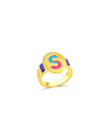 Initial Signet Ring O-Z