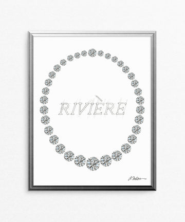 Diamond Riviera Watercolor Rendering printed on Paper