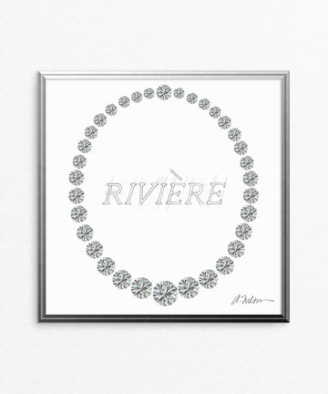 Diamond Riviera Watercolor Rendering printed on Paper