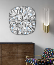 Square Cushion Cut Diamond on Acrylic