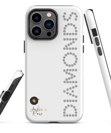 Diamonds on White Tough Phone Case