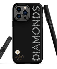 Diamonds on Black Tough Phone Case