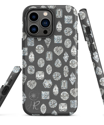 Linen Diamond Shapes Tough Phone Case