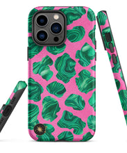 Cheetah Print with Malachite Tough Phone Case