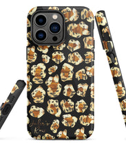 Leopard Print Case with Dalmatian Jasper & Tigers Eye Tough Phone Case